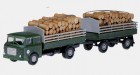 78133 Hruska Skoda truck and trailer loaded with logs